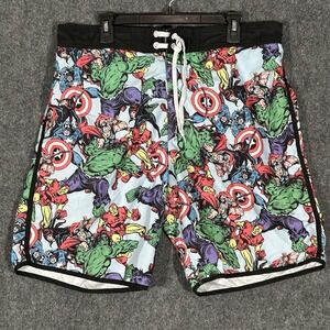 MENS Marvel Avengers Ironman‎ Hulk Thor Captain America Swim Trunks XXL